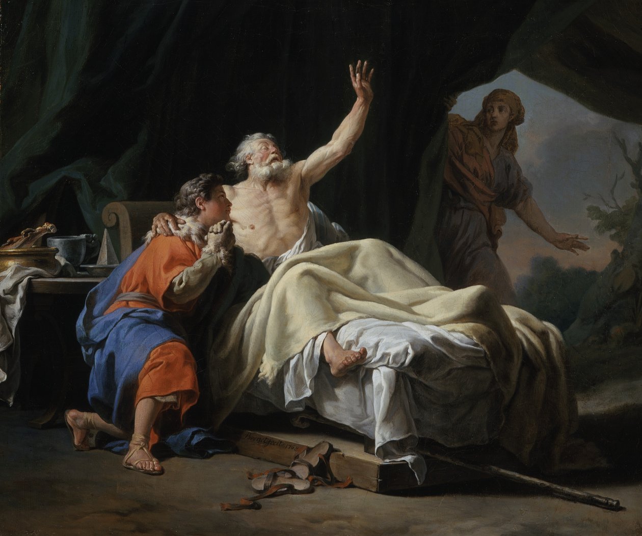 Isaac bénissant Jacob, 1768 - Nicolas Guy Brenet