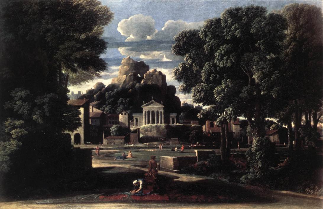 Paysage avec la collecte des cendres de Phocion par sa veuve - Nicolas Poussin