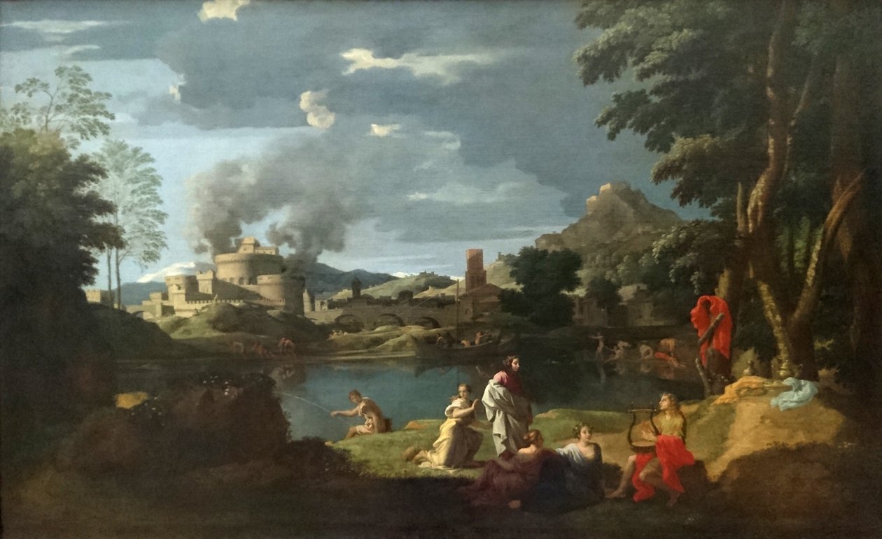 Paysage avec Orphée et Eurydice - Nicolas Poussin