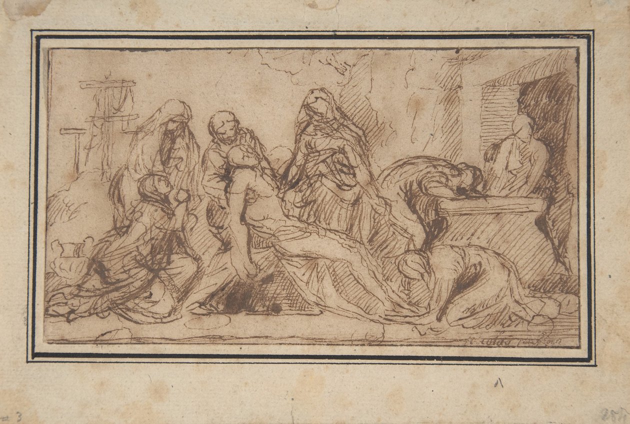 La Mise au tombeau, c.1656-57 - Nicolas Poussin