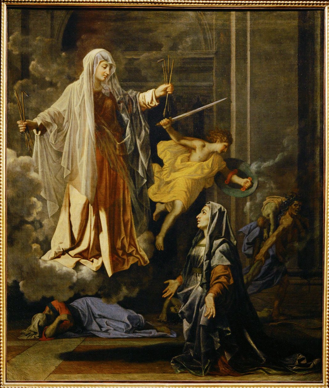 Le miracle de la peste de Sainte Francoise Romaine … - Nicolas (attr.to) Poussin