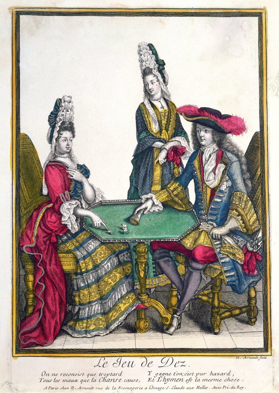 Le Jeu de Dez (Jeu de dés), fin XVIIe siècle - Nicolas Arnoult