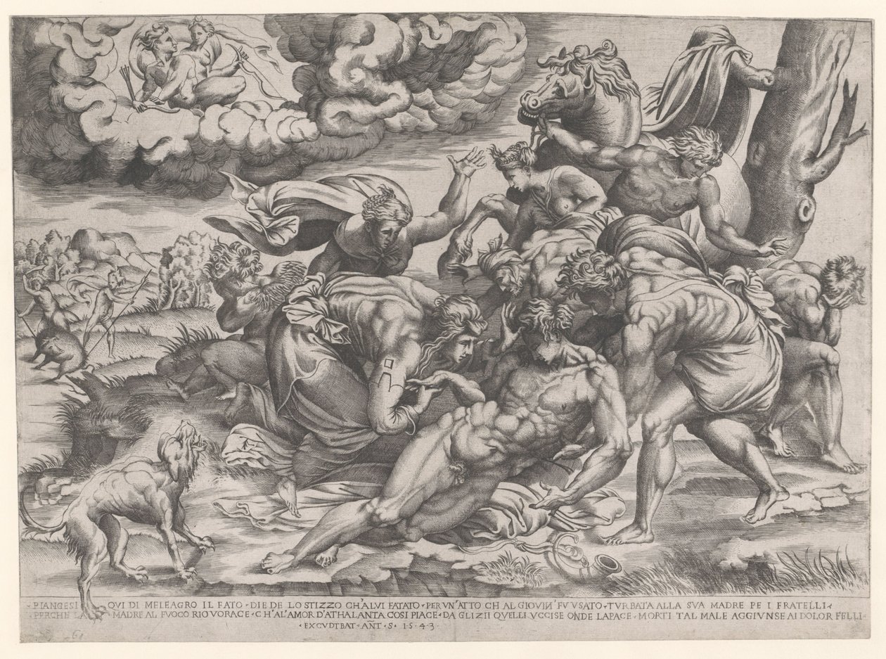 Mort de Méléagre - Nicolas Beatrizet