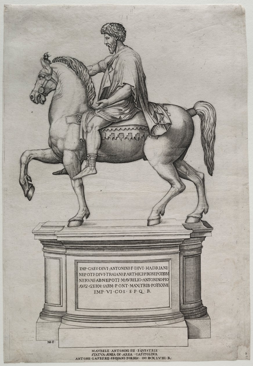 Statue équestre de Marc Aurèle, 1548 - Nicolas Beatrizet