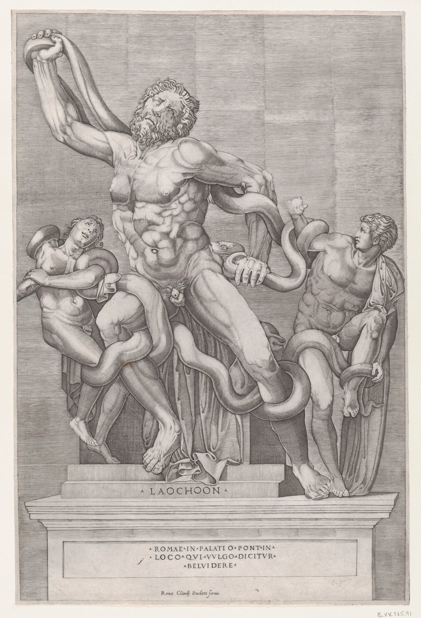 Speculum Romanae Magnificentiae: Laocoon, 16ème siècle - Nicolas Beatrizet
