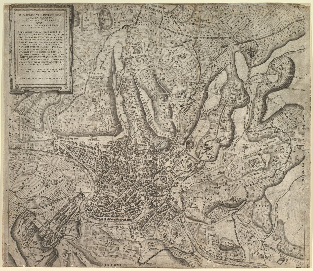 Speculum Romanae Magnificentiae: Vue de Rome depuis l