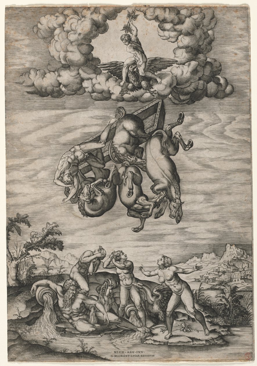 La Chute de Phaéton - Nicolas Beatrizet