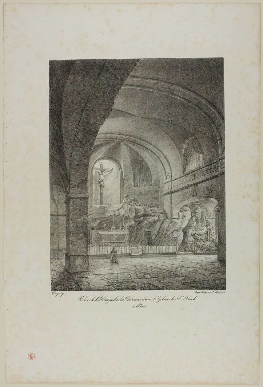 Vue de la chapelle du Calvaire dans l