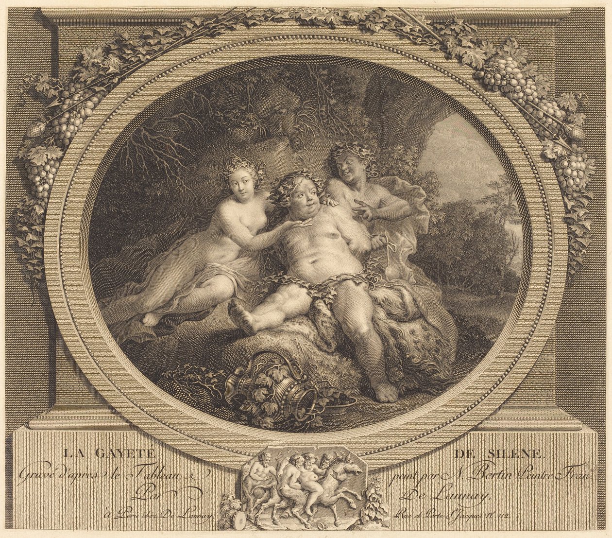 La Gaieté de Silène - Nicolas Delaunay after Nicolas Bertin