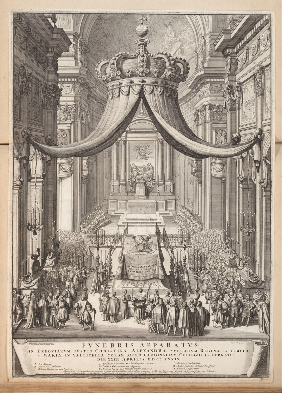 Funérailles de Christine, reine de Suède - Nicolas Dorigny