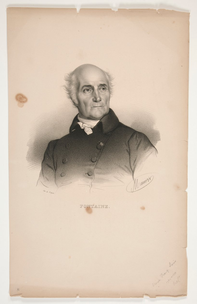 Portrait de Pierre-François-Léonard Fontaine - Nicolas Eustache Maurin