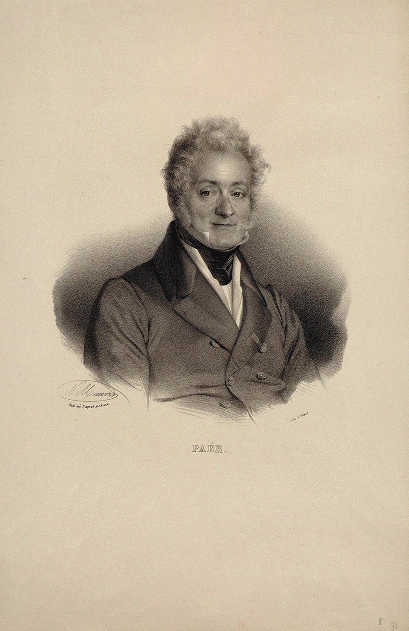 Portrait du Compositeur Ferdinando Paer 1771-1839 - Nicolas Eustache Maurin