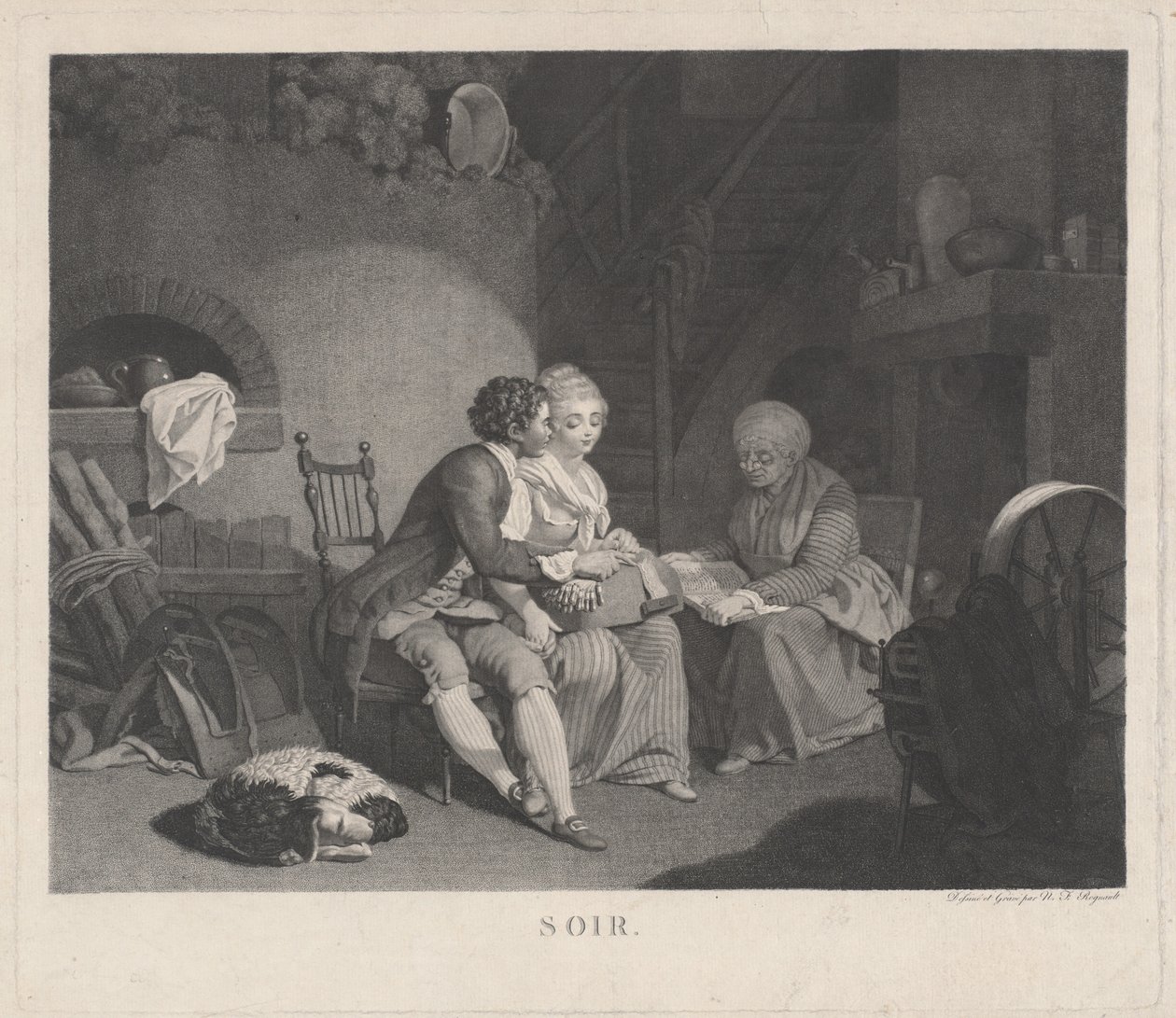 Soir, années 1780 - Nicolas Francois Regnault