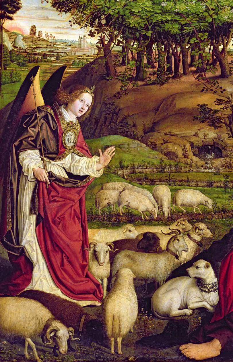 Le Triptyque de Moïse et le Buisson Ardent, c.1476 (détail) - Nicolas Froment