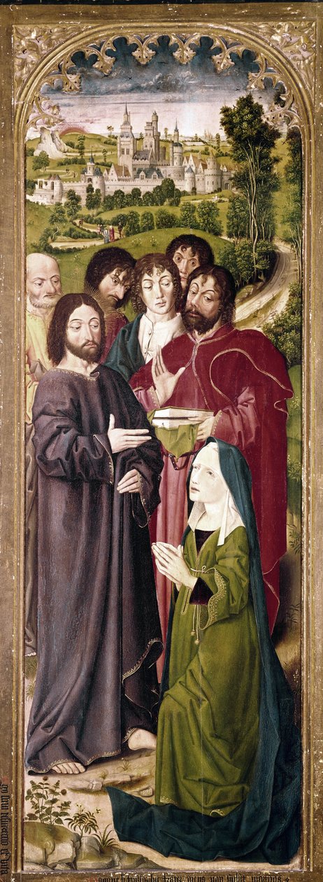 La résurrection de Lazare : Marthe devant le Christ (détail) - Nicolas Froment