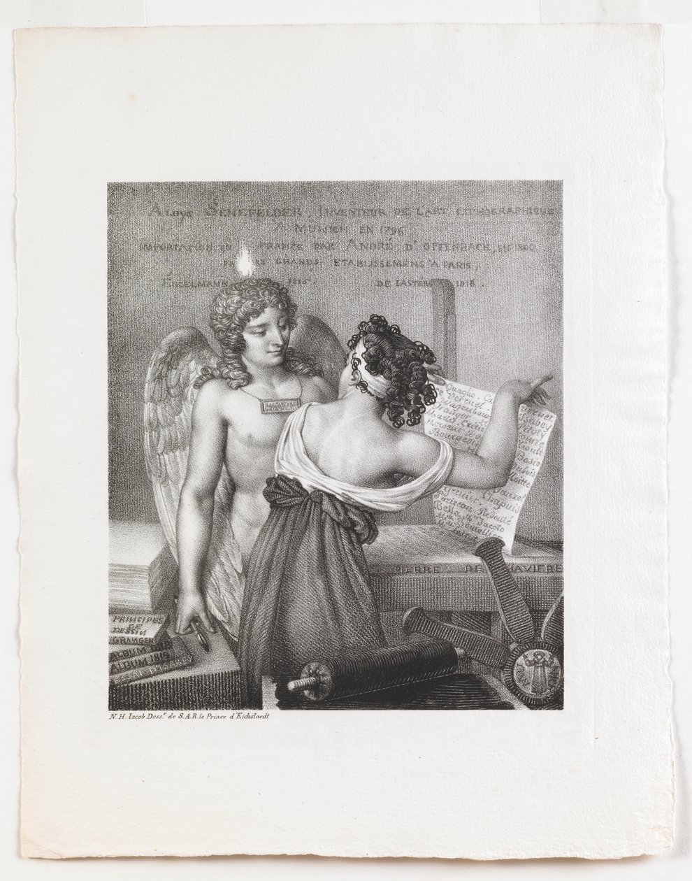 Le Génie de la Lithographie - Nicolas Henri Jacob