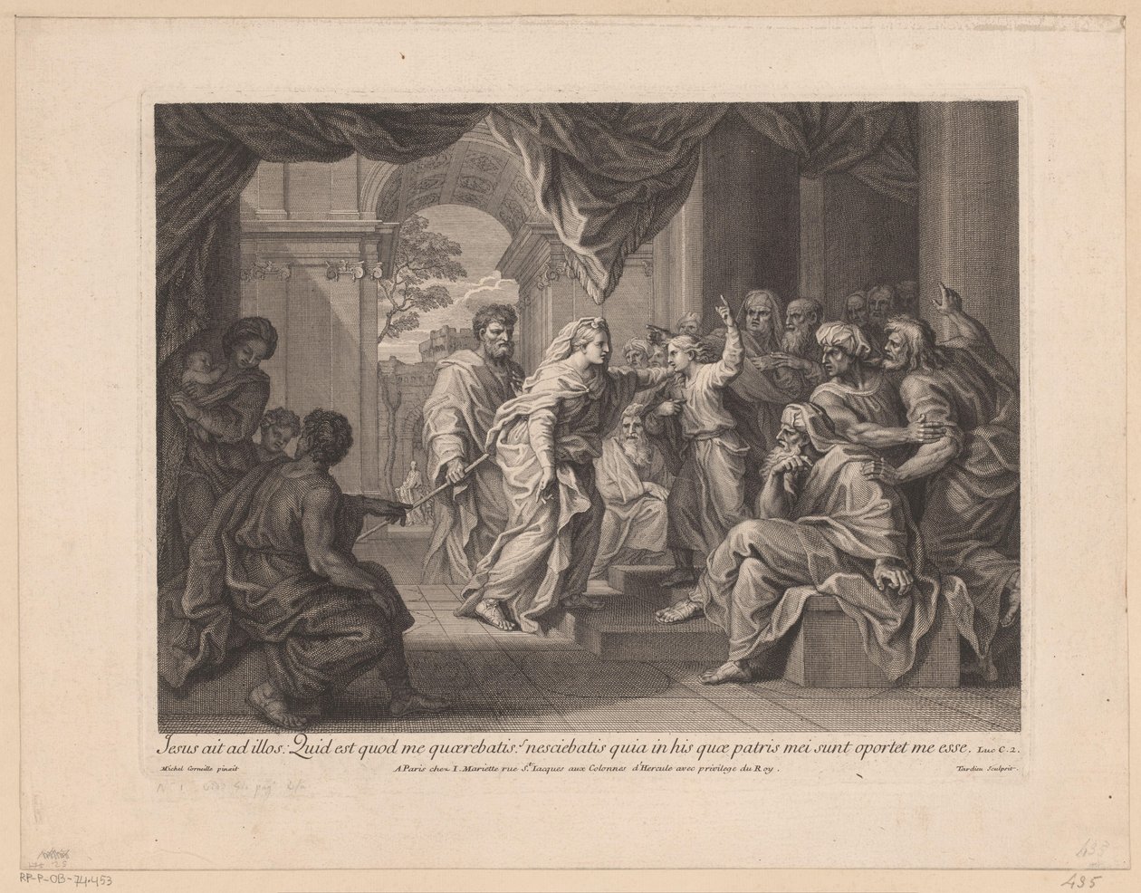 Jésus de douze ans dans le temple - Nicolas Henri Tardieu