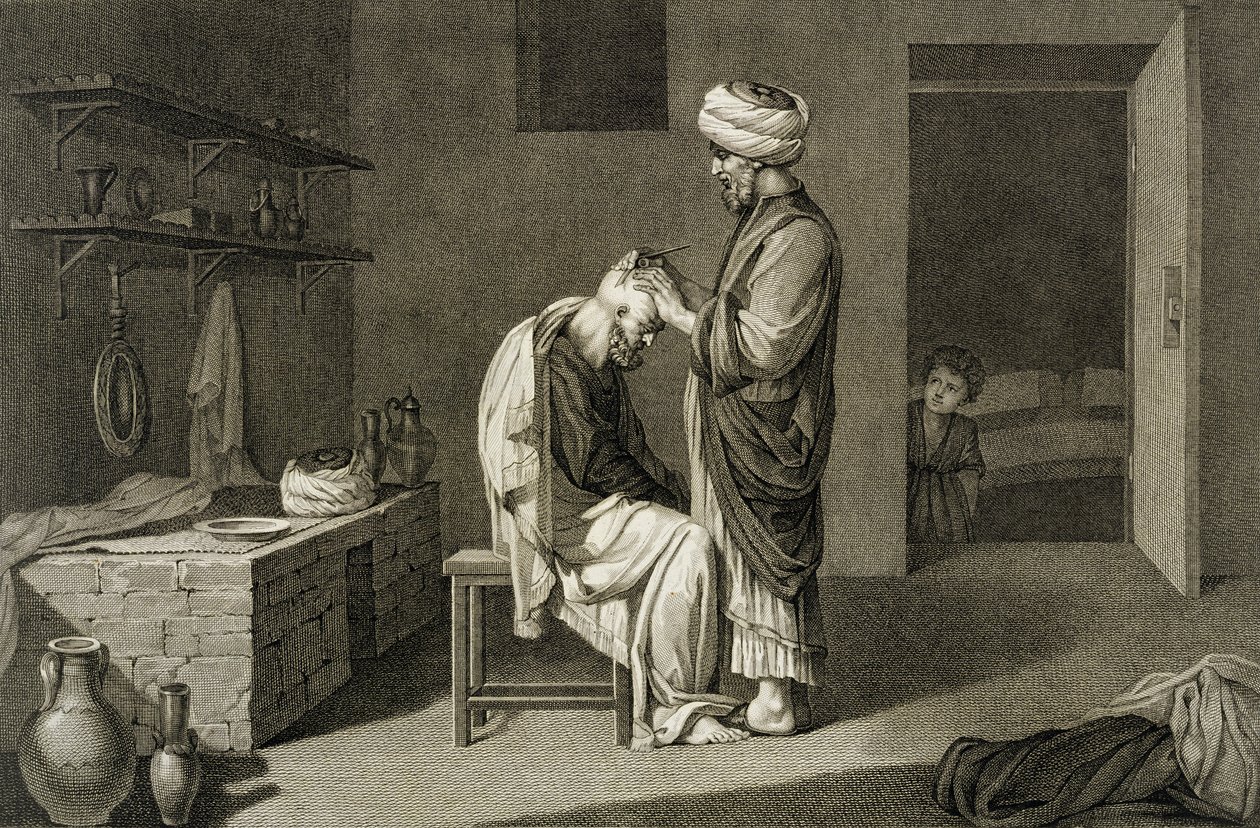 Le Barbier, du Volume II Arts et Métiers de 