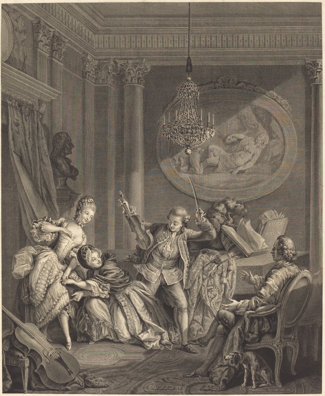 Le chemin de la fortune - Nicolas Joseph Voyez after Pierre Antoine Baudouin