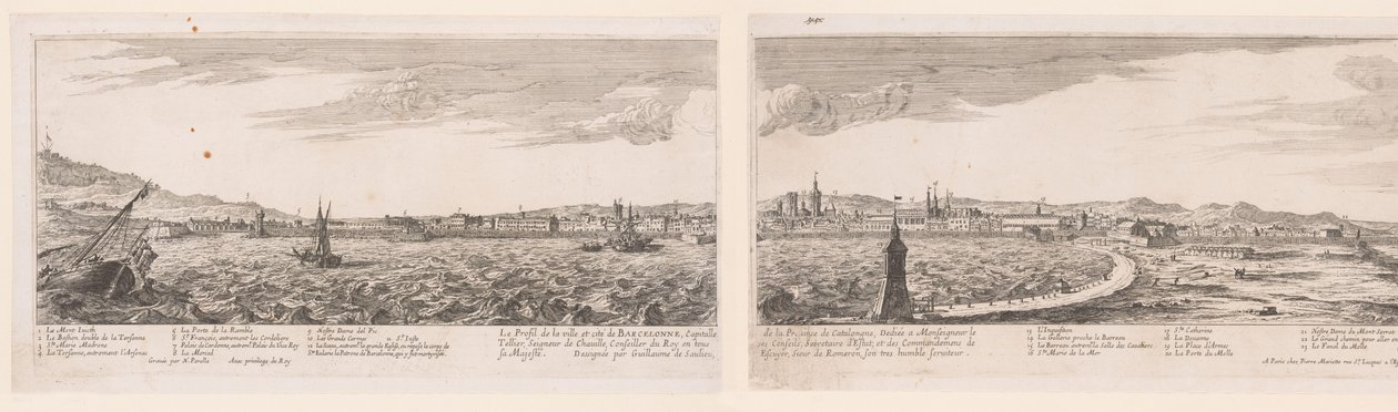 Vue de Barcelone - Nicolas Perelle
