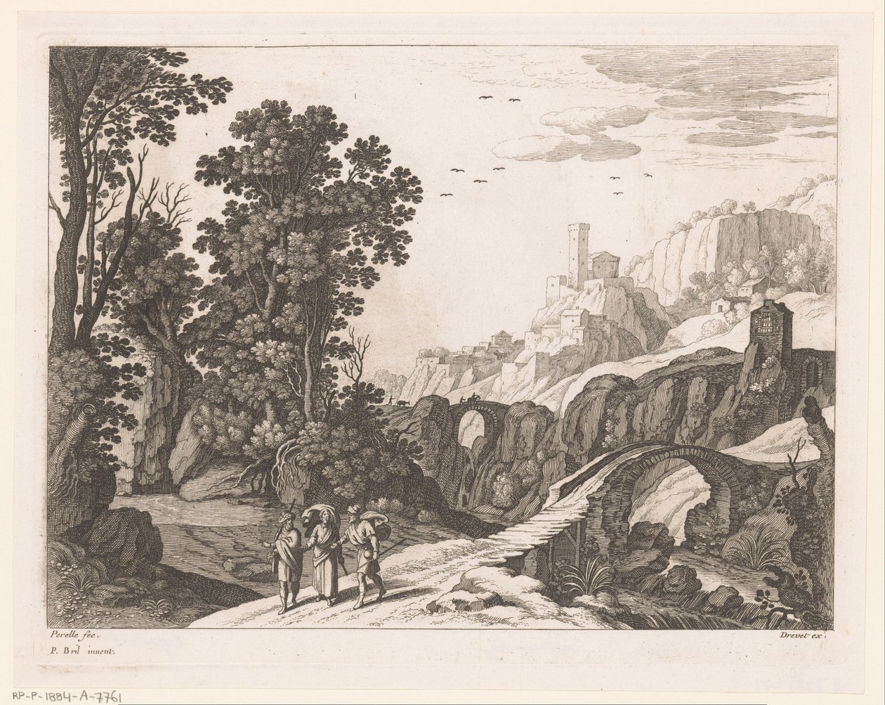Paysage avec les disciples d