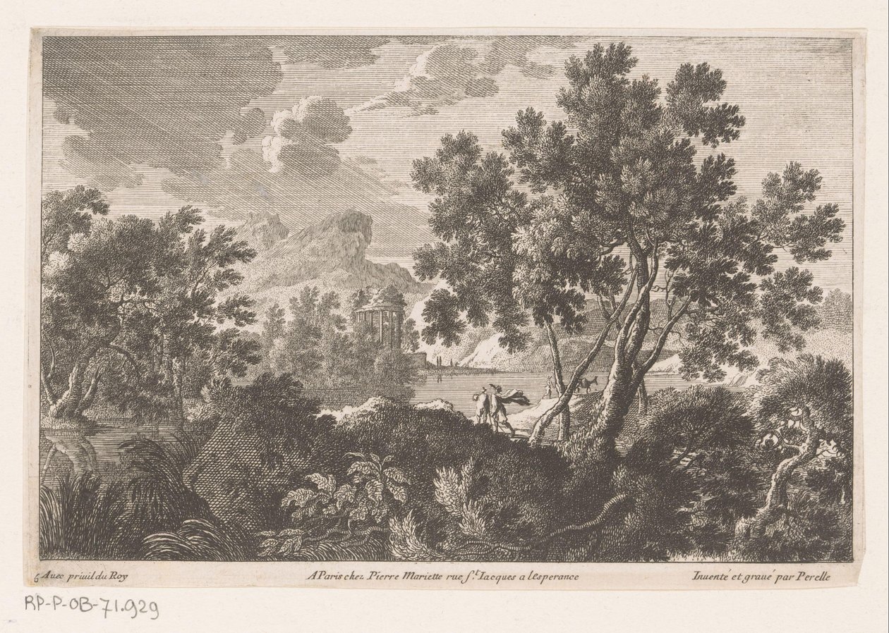 Paysage avec ruine - Nicolas Perelle