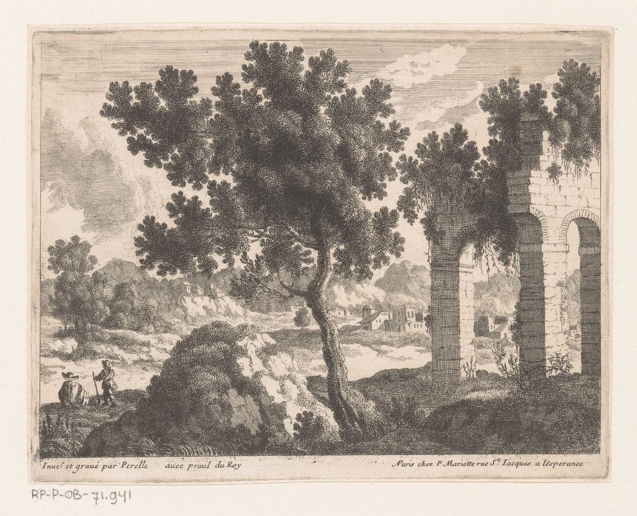 Paysage avec ruines et arches - Nicolas Perelle