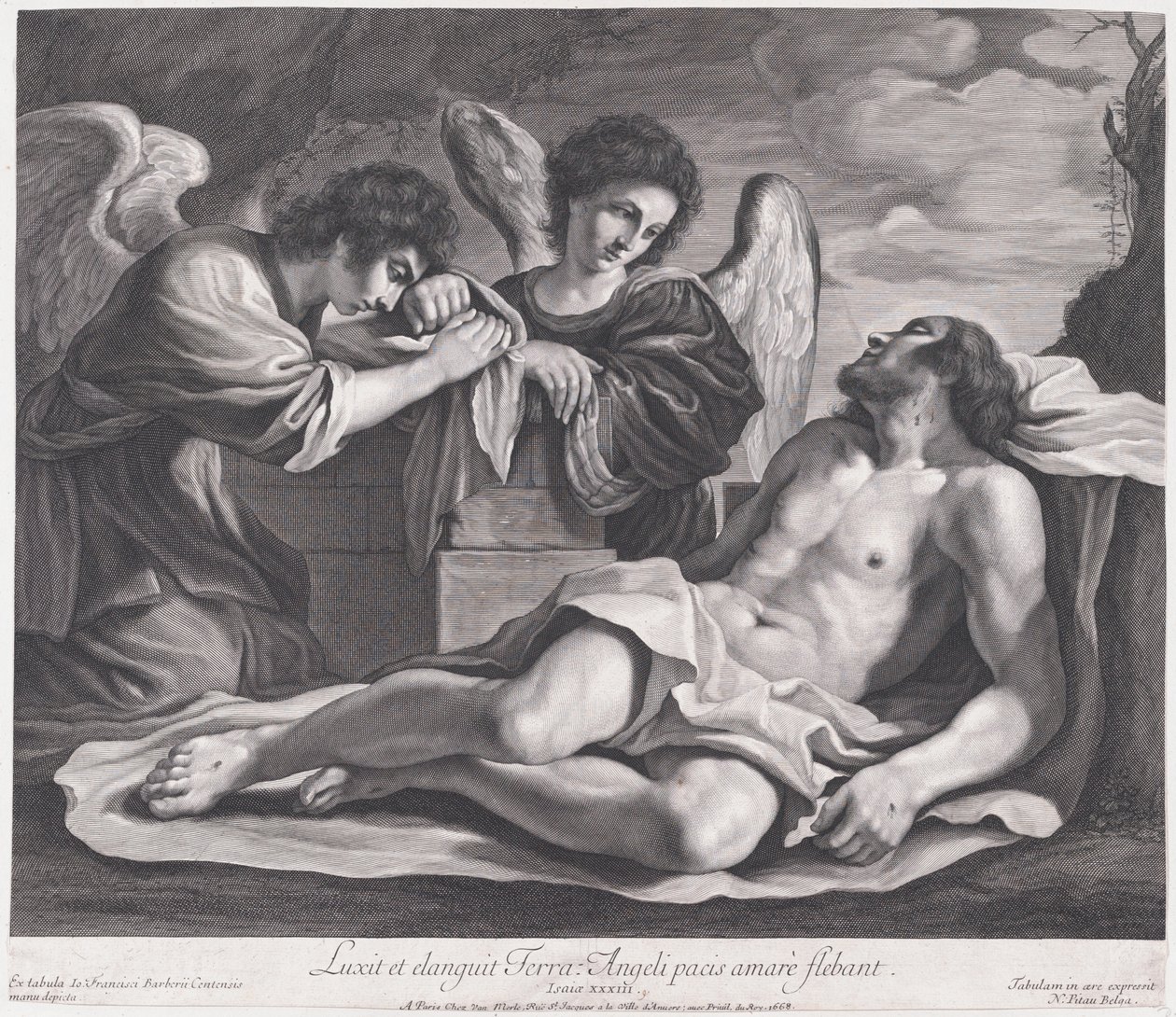 Anges en Deuil sur le Christ Mort - Nicolas Pitau