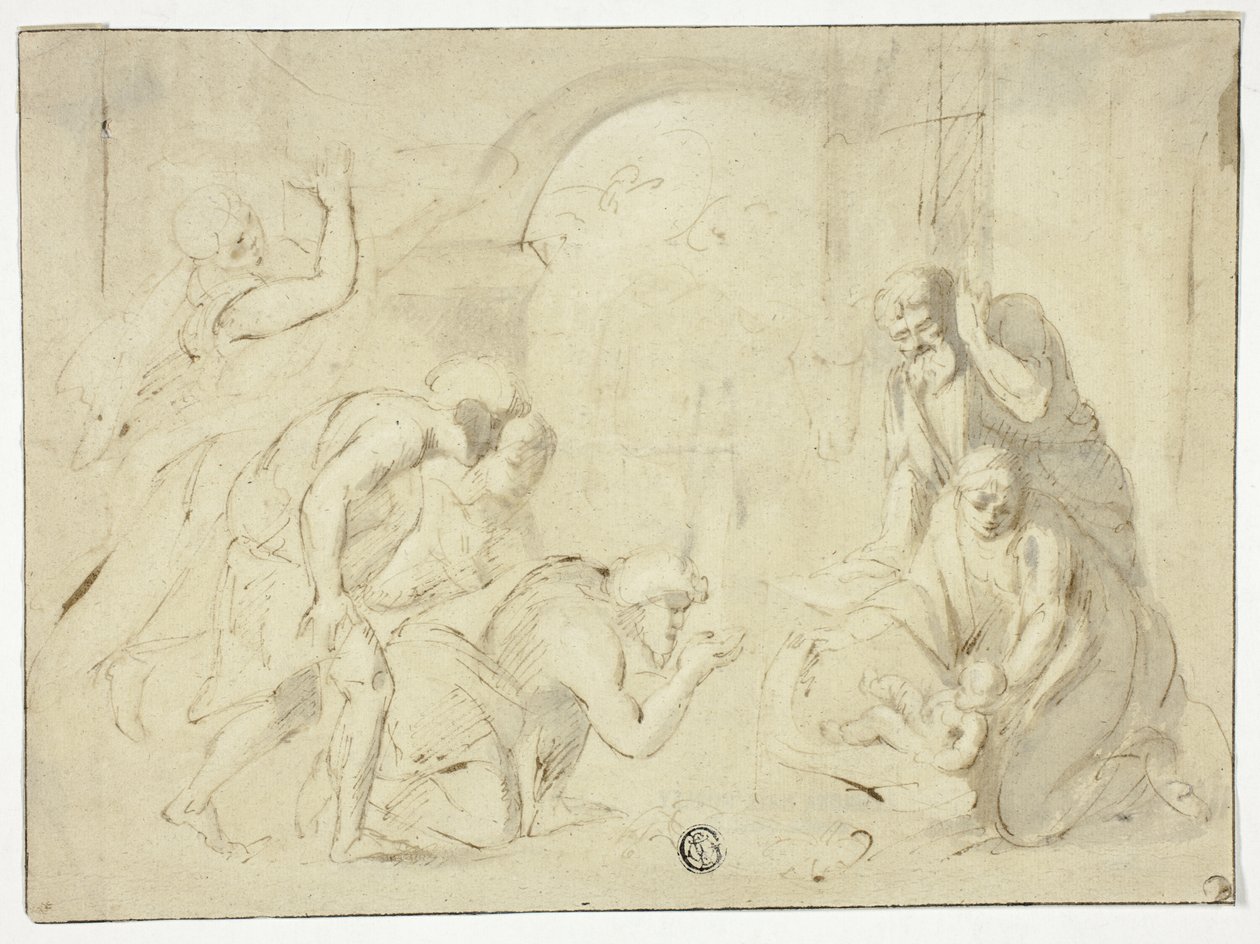 Adoration des bergers - Nicolas Poussin