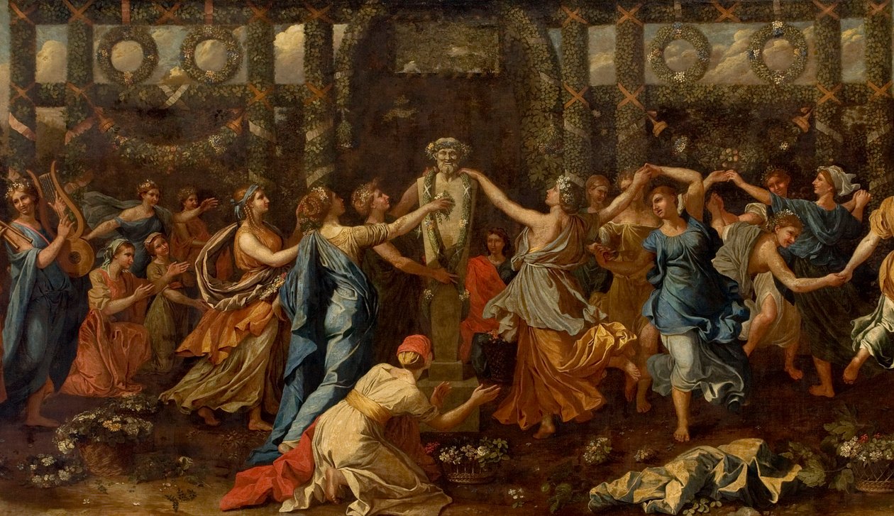 Hymenaios déguisé en femme lors d