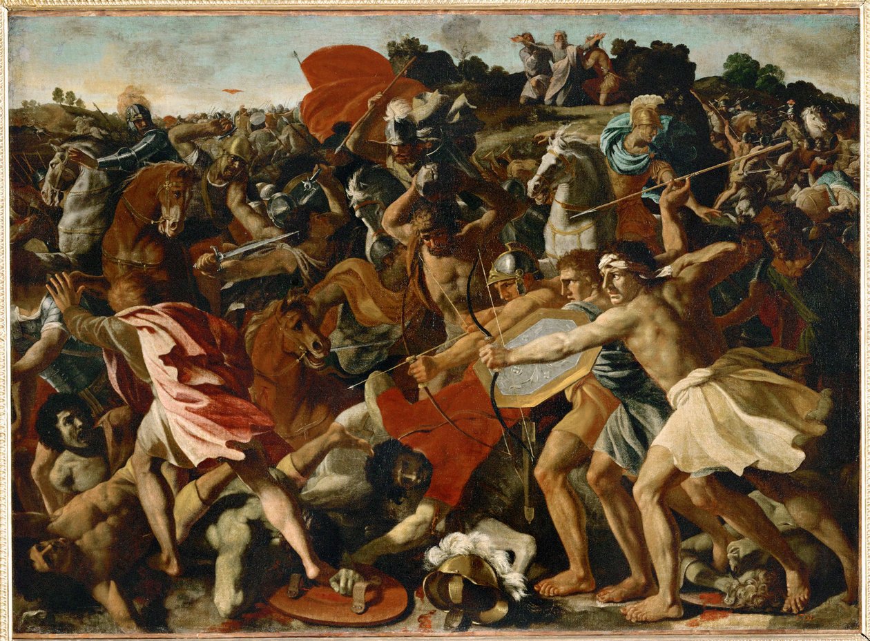 La bataille de Josué contre les Amalécites (huile sur toile) - Nicolas Poussin