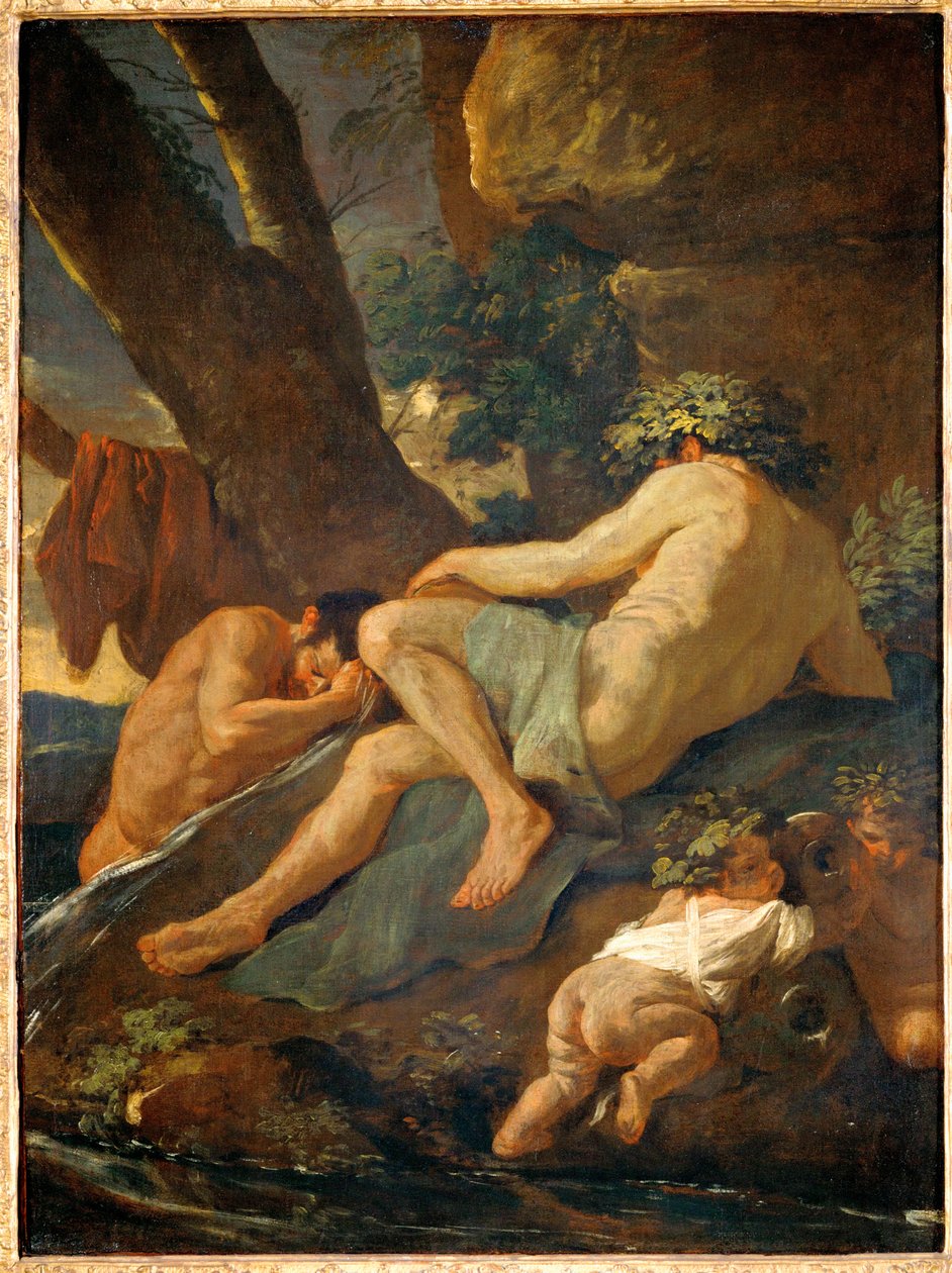 Midas se baignant dans la rivière Pactolos - Nicolas Poussin