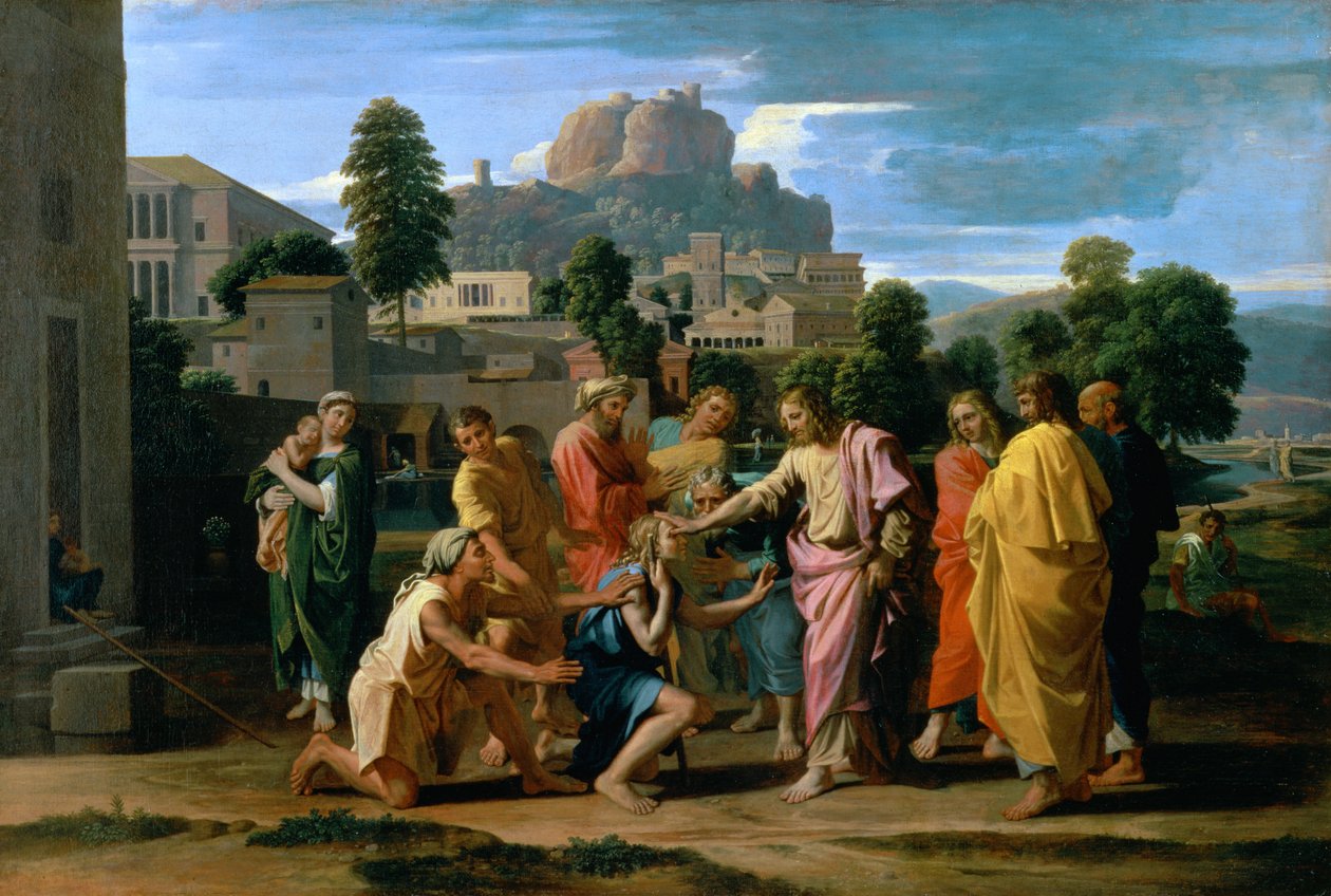 Les aveugles de Jéricho, ou Christ guérissant les aveugles, 1650 - Nicolas Poussin
