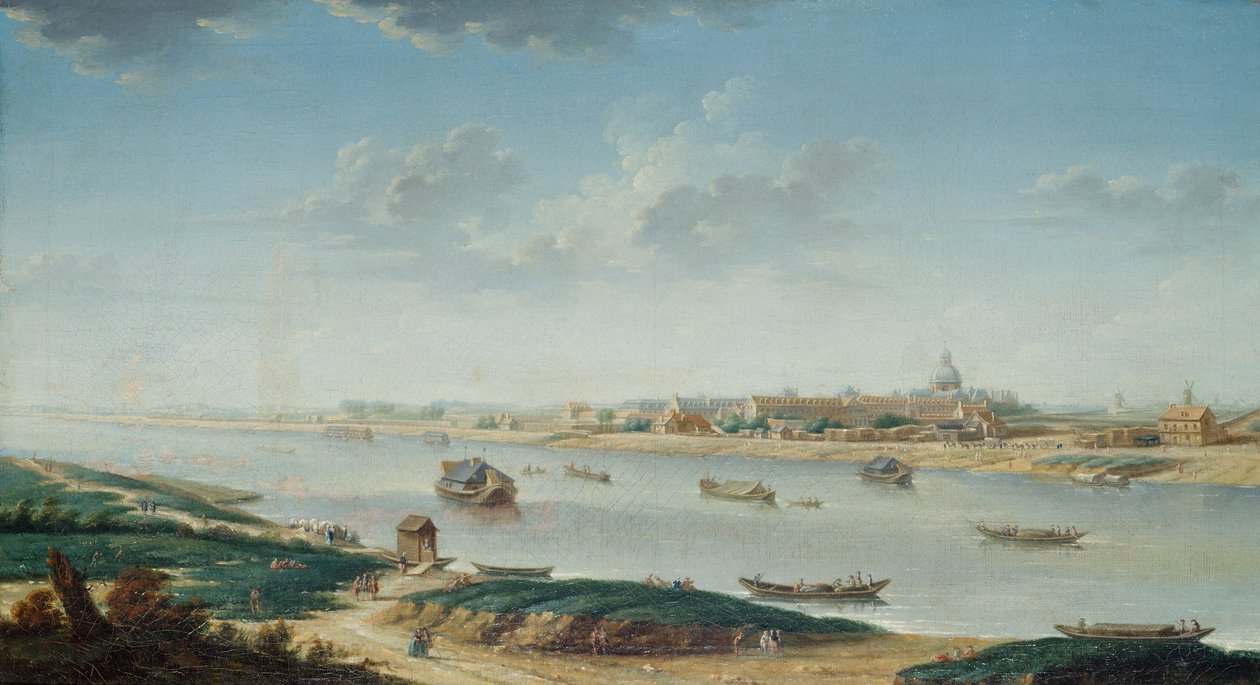 La Salpêtrière vue de la Rapée - Nicolas Raguenet