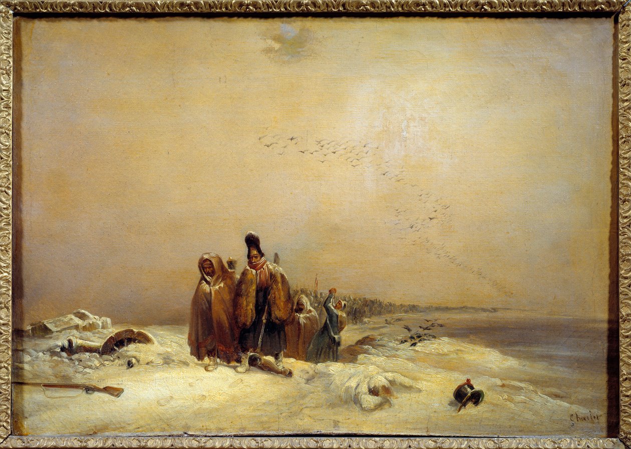 Épisode de la retraite russe, guerre napoléonienne (1812) - Nicolas Toussaint Charlet
