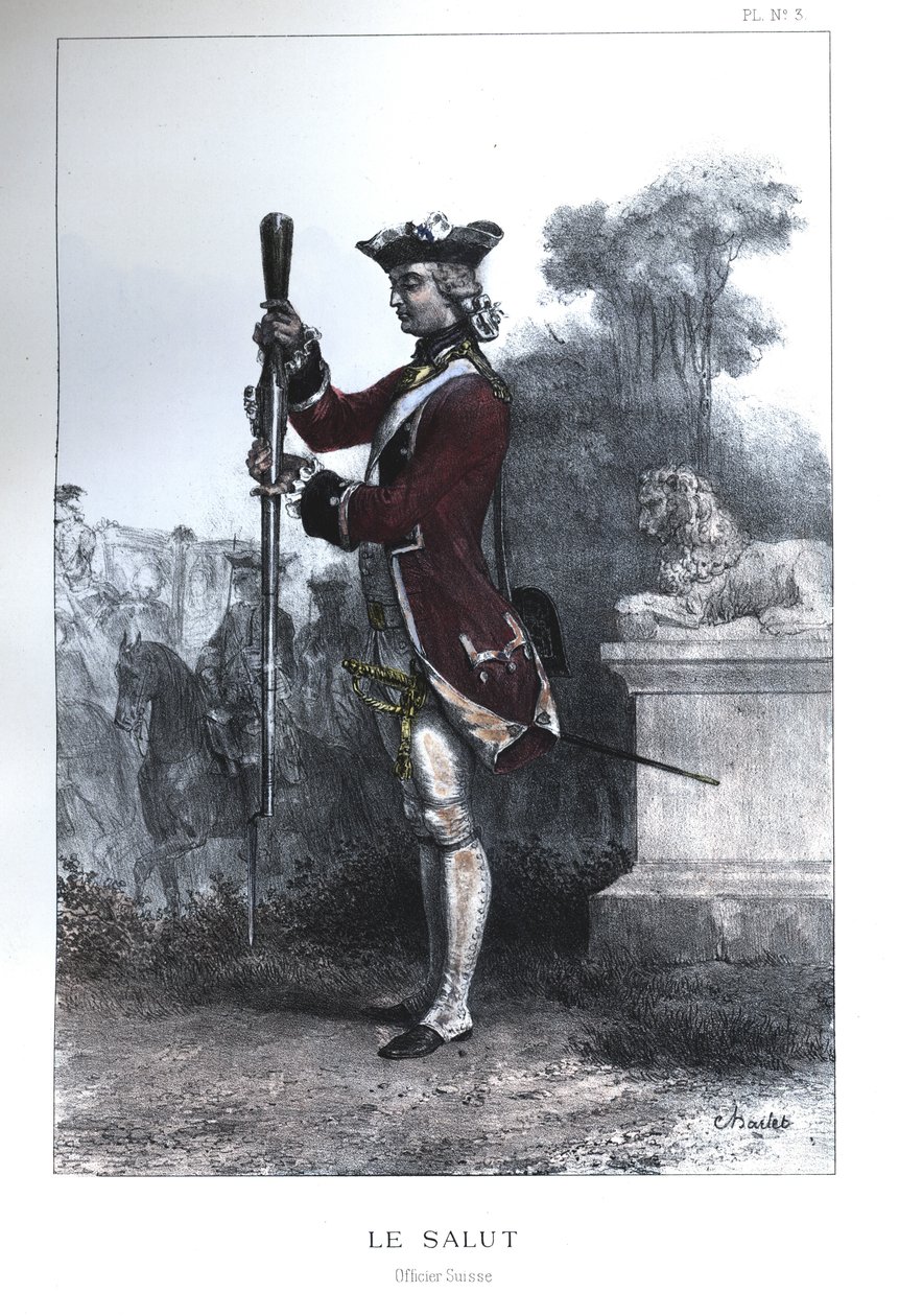 Officier des gardes suisses - Nicolas Toussaint Charlet