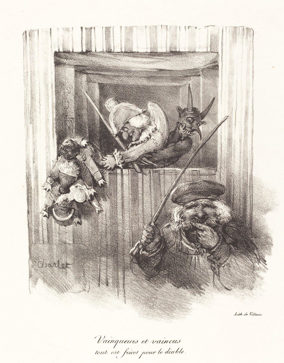 Vainqueurs et vaincus, tout est fricot pour le diable - Nicolas Toussaint Charlet