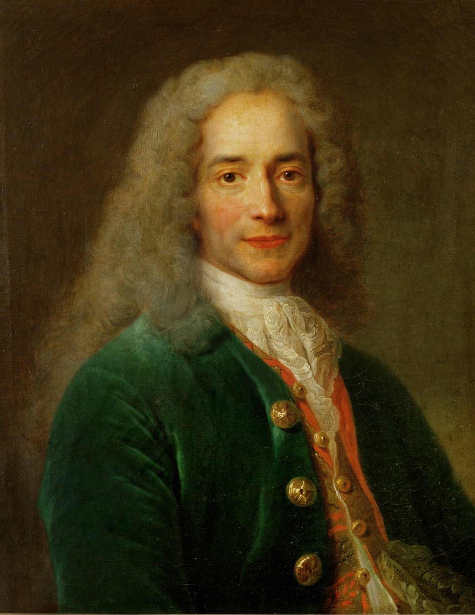 Voltaire, jeune homme (huile sur toile) - Nicolas de Largilliere