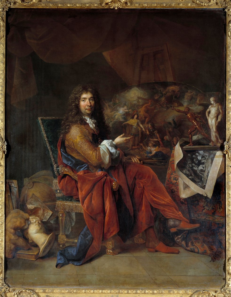 Portrait de Charles Lebrun, premier peintre du roi Louis XIV - Nicolas de Largillière