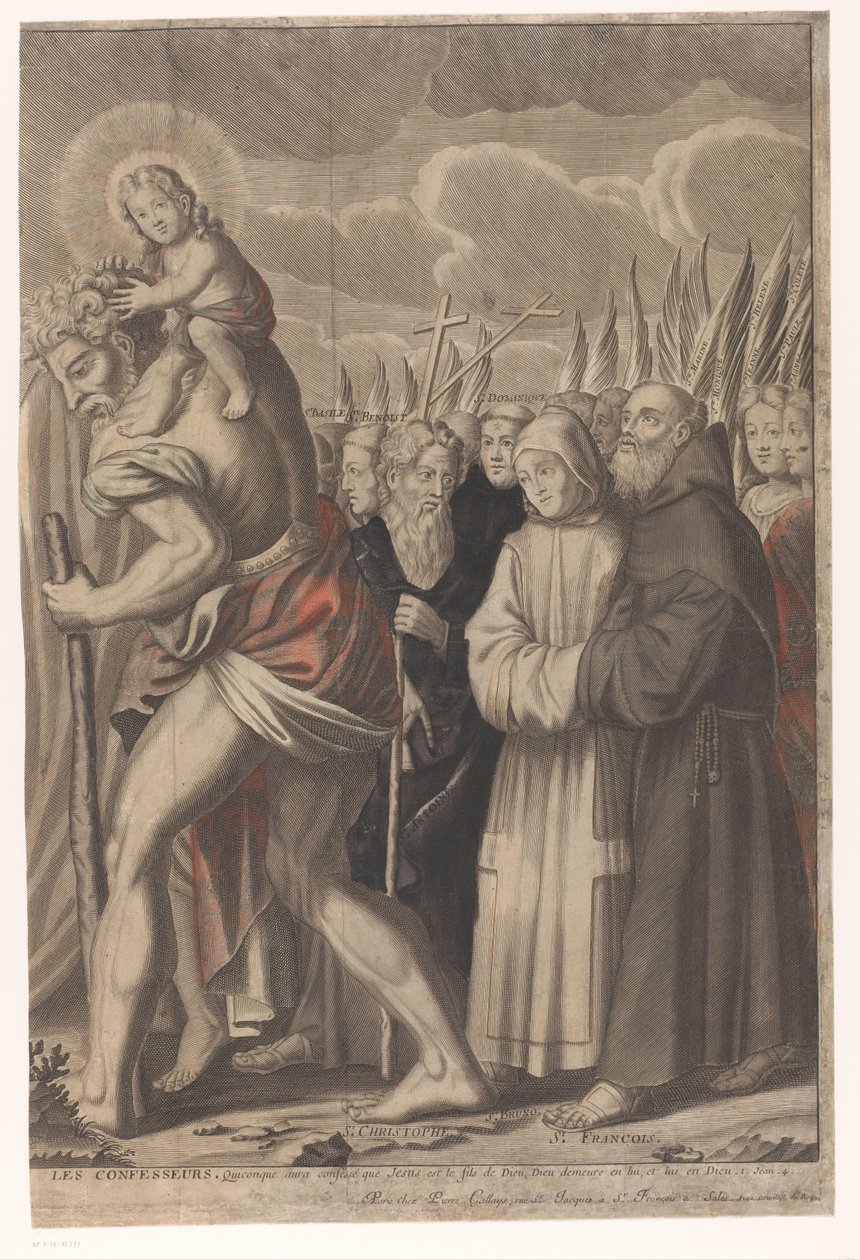Triomphe du Christ avec des figures de l