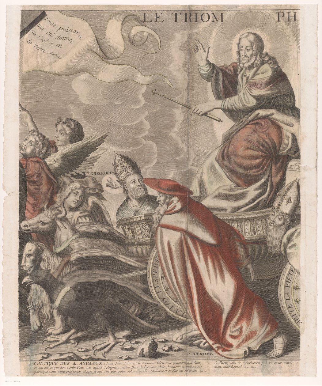 Triomphe du Christ avec des figures de l
