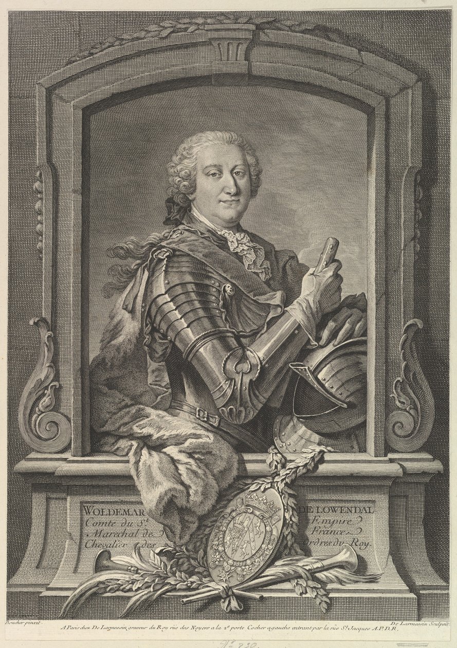 Portrait du Maréchal de Lowendal - Nicolas de Larmessin