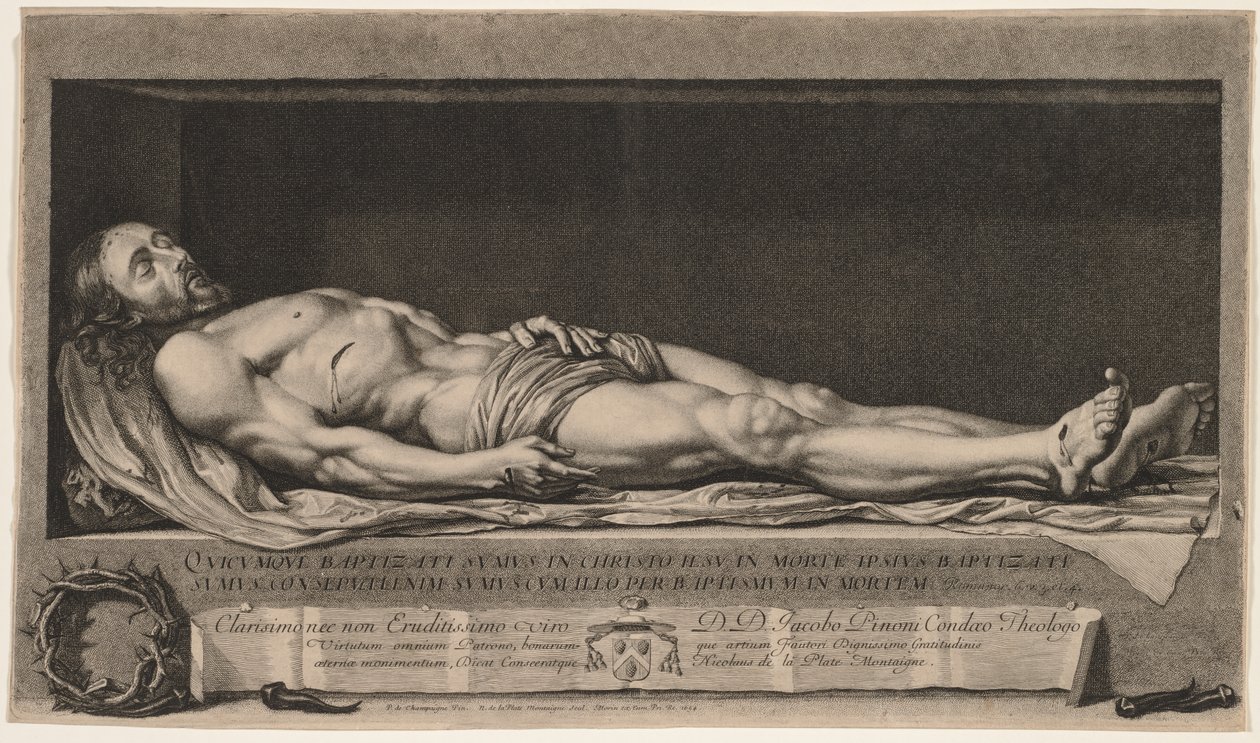 Le corps du Christ dans le sépulcre - Nicolas de Platte-Montagne