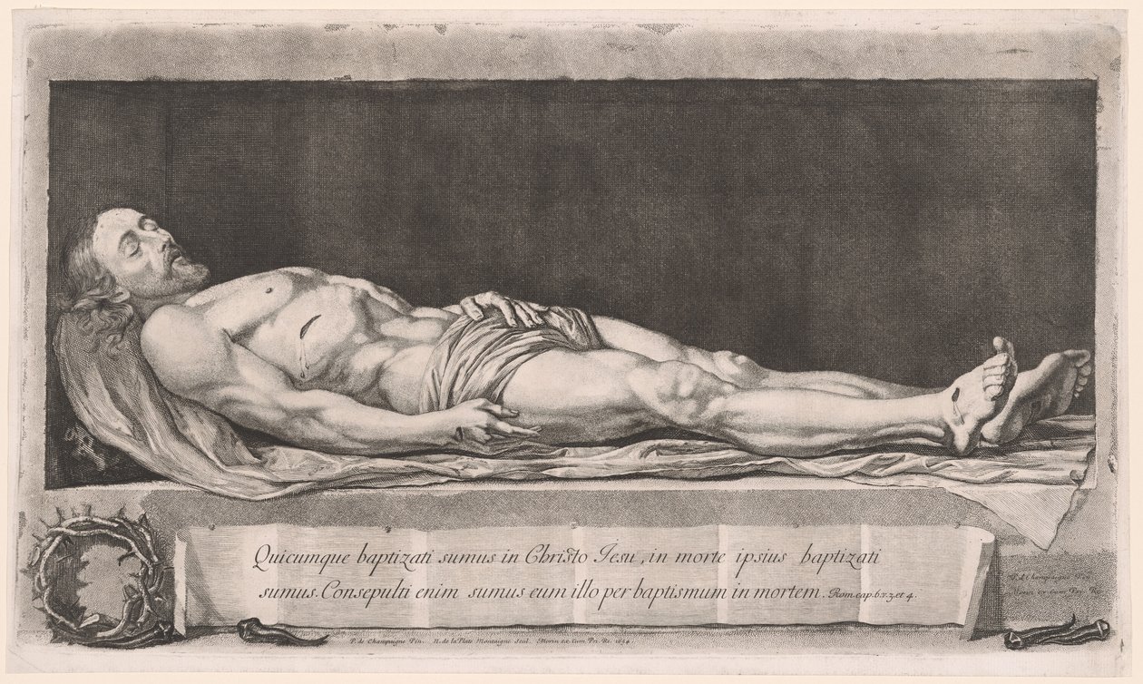 Le Christ Mort Gisant dans le Sépulcre - Nicolas de Plattemontagne