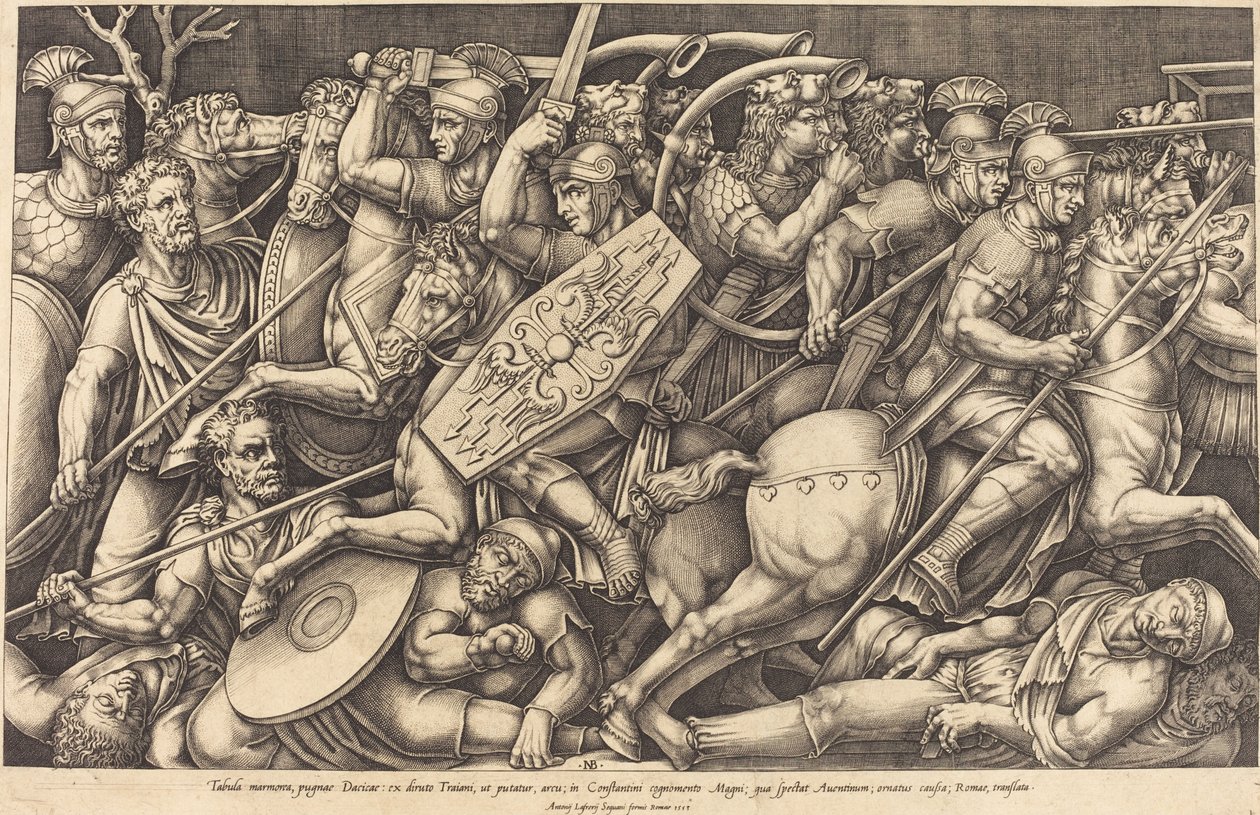 Soldats Romains Combattant les Daces - Nicolaus Beatrizet