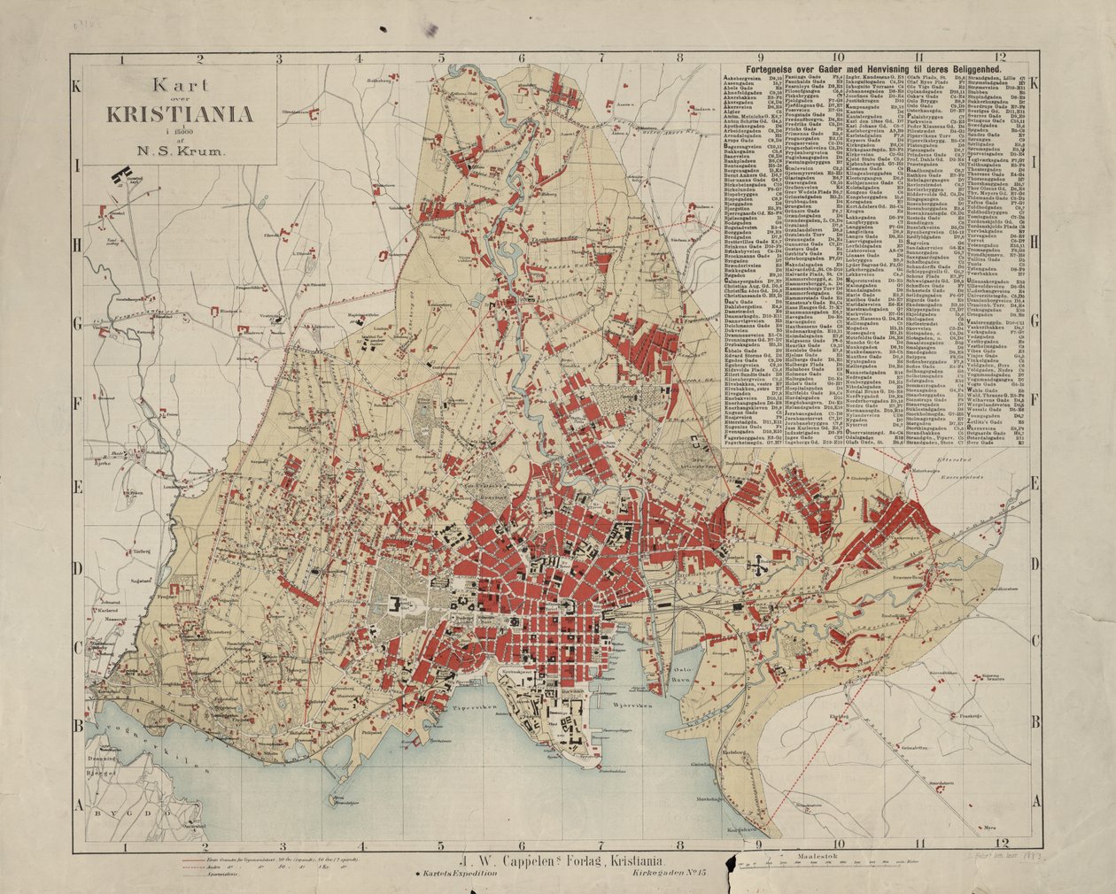 Carte de la collection de cartes de la Bibliothèque nationale - Nicolay Solner Krum