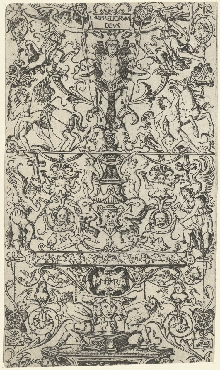 Fragment de panneau ornemental avec Mars - Nicoletto da Modena