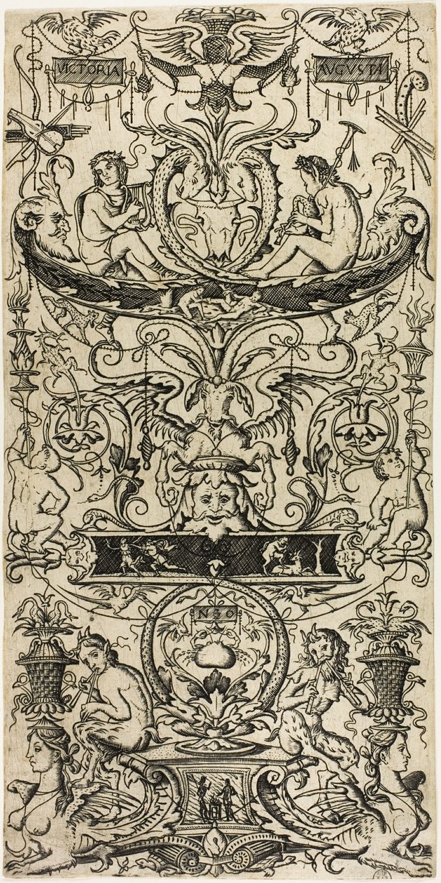 Panneau ornemental : Victoria Augusta - Nicoletto da Modena