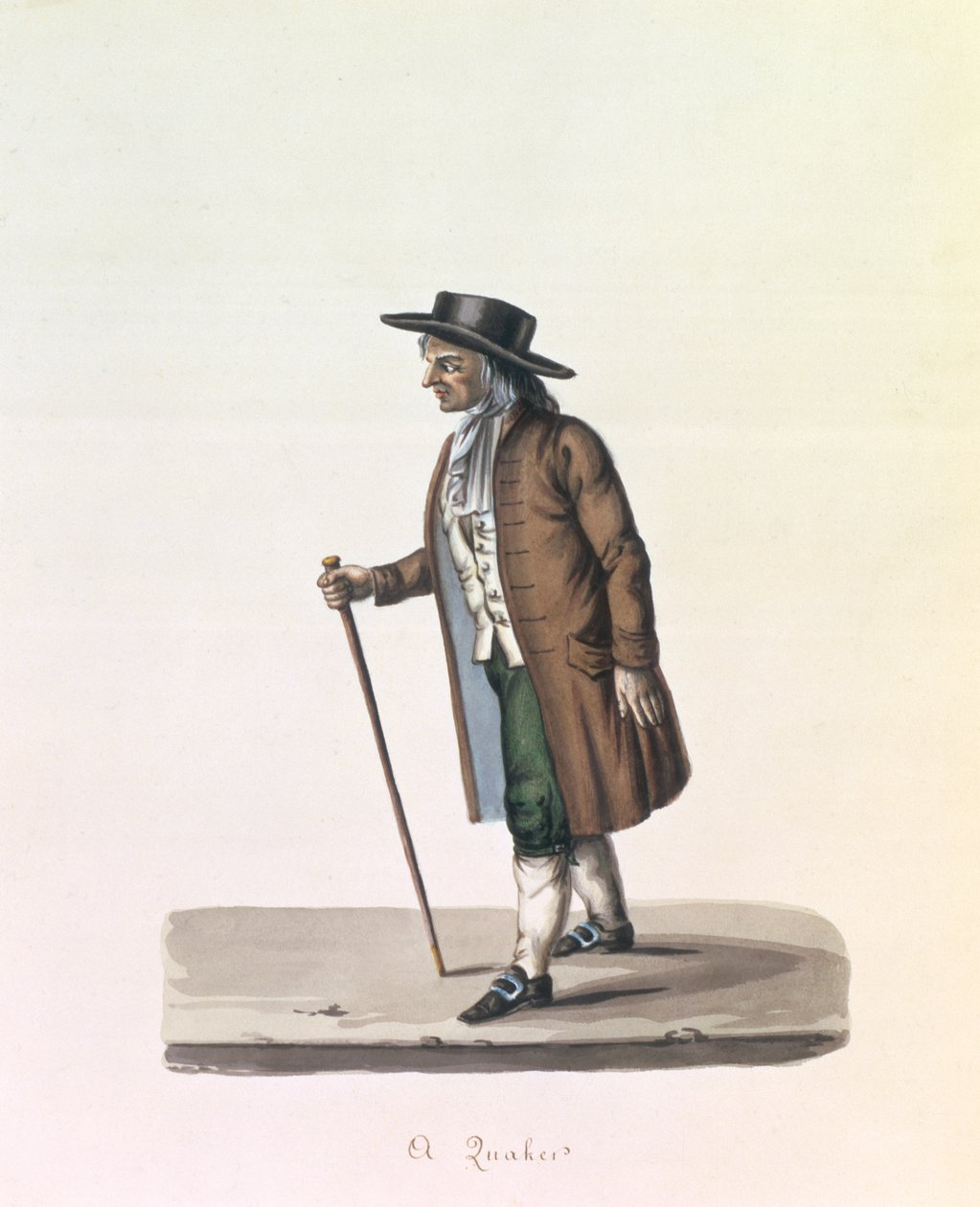 Un Quaker, c.1840 - Nicolino Calyo