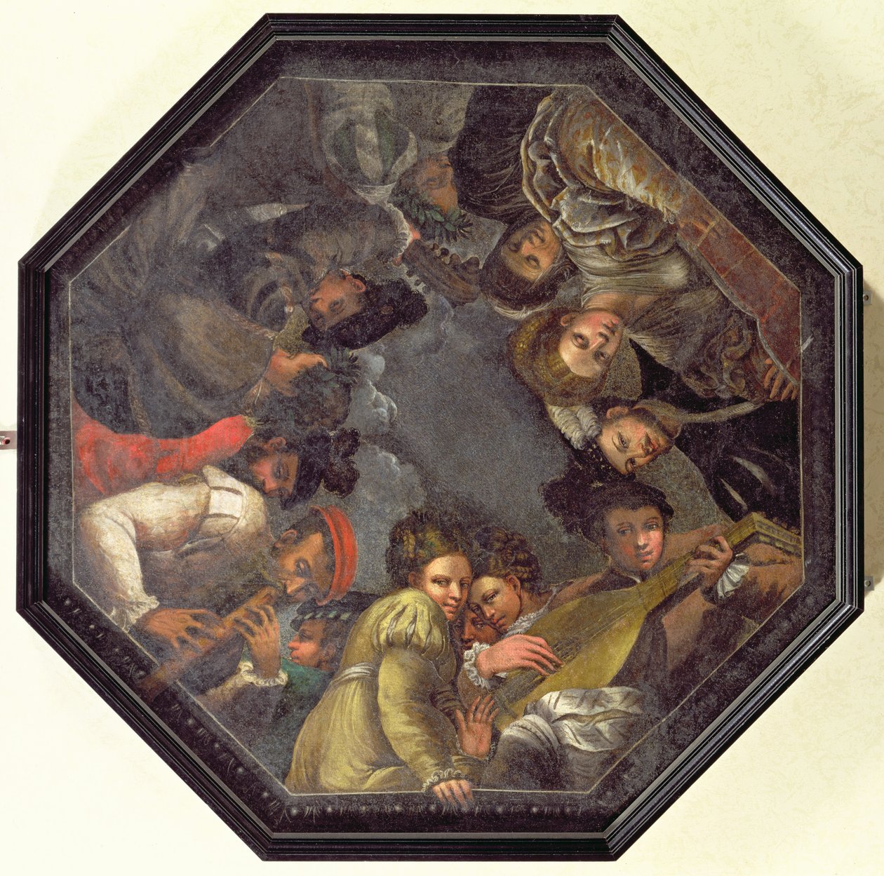 La famille Boiardo avec des instruments de musique - Nicolo dell Abate
